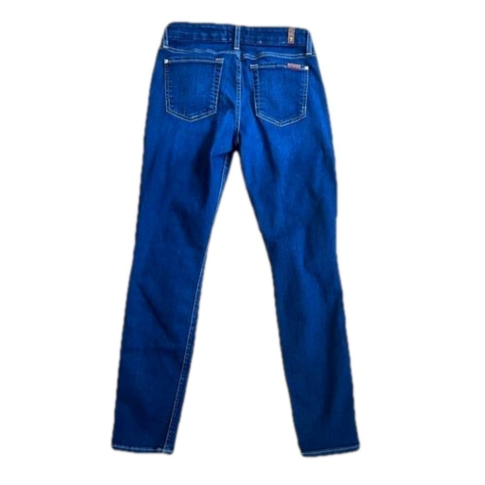 7 For All Mankind Distressed b(air) the ankle skinny jeans size 27 Women - Picture 4 of 14